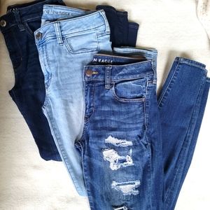 BUNDLE 3 Pairs AEO Jeggings
